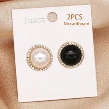 1/2/4入 磁吸式無縫免縫襯衫毛衣扣 防露隱形扣 珍珠多色珍珠扣 鋅合金 - 彩色 - 查看 17