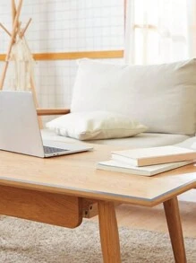 1 pieza Mantel transparente rectangular protector, mantel de PVC simple, resistente al calor y antiarrugas para mesa de comedor, mesa de café, escritorio de oficina - transparente - Ver 7