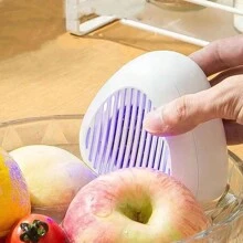 1pc Fruit And Vegetable Wash Machine White Portable Fruit Cleaner Purifier For Fruit,Rice,Bean - White - View 5