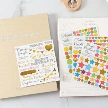 1pc Keepsake Baby Memory Book For Boys And Girls – Timeless First 5 Year Baby Book – Gender Neutral Blue Baby Journal Scrapbook Or Photo Album - A Milestone Book To Record Every Event From Birth To Age 5,School Supplies,Back To School