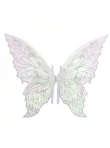 1 件金箔蝴蝶仙女翅膀 COS 装扮节日派对服装舞会表演道具万圣节 - 彩色 - 查看 10