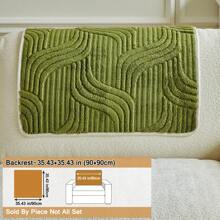 1 件奢华风格高端防滑宠物友好型毛绒沙发套，秋冬新款直线一体式柔软舒适沙发垫 - 彩色 - 查看 32