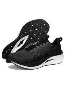 baasploa Hardloopschoenen voor heren Professionele lichtgewicht hardloopschoenen Carbon Plate Anti-Shock Wear Outdoor hardloopschoenen voor heren Mesh Trainingsschoenen voor heren