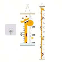 2m Height Measuring Ruler With Giraffe, Lion, Monkey, Squirrel Pattern For Measuring Human Height, Wall Decor - Multicolor - View 1