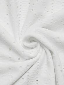 Women's Solid Color Half-Zip Casual Long Sleeve Hooded Sweatshirt With Openwork Jacquard, Spring