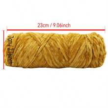 4pcs/Set Soft Velvet Chenille Yarn, Luxurious Gold Velvet, Medium Thickness, Snowflake Yarn, DIY Needlework Craft, 100g/Pc, High-Quality Winter Fashion, Multi-Colors - Multicolor - View 11