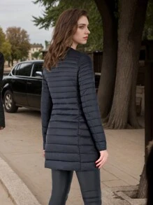 Giacca imbottita donna, trapuntata, leggera, imbottitura rimovibile, impermeabile