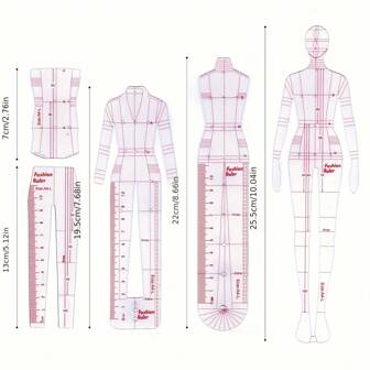 Women's Clothing Design Human Body Fashion Dynamic Diagram Ruler Hand-Painted Model Effect Diagram Template