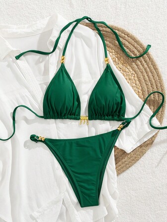 Women's Fashionable, Sexy Two-Piece Bikini Set, Summer Beach Vacation