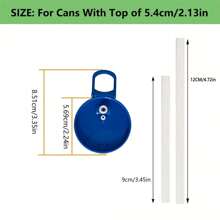 Coperchi per lattine di bibite, cannucce in silicone per lattine di bibite, riutilizzabili, adatti per lattine di bevande standard, birra, succhi, bibite, compatibili con lattine di bibite standard