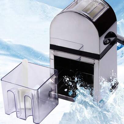 HOHOBLA Machine Ice Crusher, Stainless Steel Ice Crusher, Manual Ice Crusher, Suitable For Home, Bar, Club, Cold Drink Shop