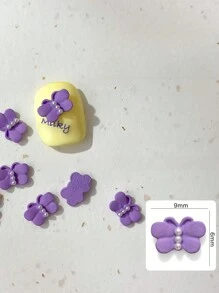 Nail Charms Nail Supplies Nail Art Nail Gems DIY Nails 2Pcs/12pcs Purple Nail Charms - Purple - View 14