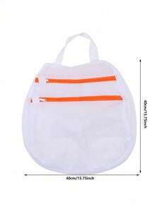 Bolsas de almacenamiento de gran capacidad, bolsa de lavandería de doble capa con cremallera para ropa interior, organizador de armario multifuncional