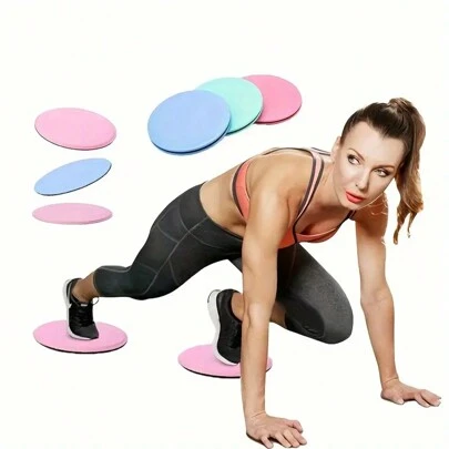 Pilates glidskivor Yoga Magmuskler Fitness Fotglidplatta Midjetränare Rumplyftning Coreträning Glidbräda