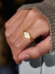 BALMORA 1pc S925 Eye Pattern Ring For Men And Women, Simple Daily Jewelry, Birthday Gift