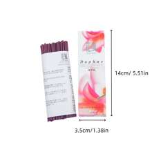 NIPPONKODO Set de 120 piezas de varitas de incienso japonesas con fragancias de lavanda, clavel, ciruela blanca, sándalo y loto. Varitas de madera natural de bambú, adecuadas para relajación, yoga, meditación, decoración del hogar y oficina, regalos y festividades. - Serie de estilo flor platino. - Ver 3