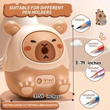 Apontador elétrico para escola, estudantes, apontador automático de lápis giratório, apontador manual de manivela, para crianças, meninas, meninos, ensino fundamental, material de escritório, volta às aulas