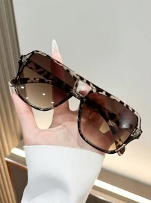 1 Pair Unisex Fashion Glasses, Suitable For Beach, Outdoor Travel, And Vacation, All Season - Multicolor - View 2