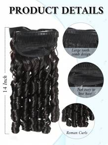 Perücken Pferdeschwanz Retro Prinzessin lockiger Pferdeschwanz mit Schleife Haaraccessoires Perücke Haarverlängerungen synthetische Haarverlängerungen Pferdeschwanz geeignet für Frauen