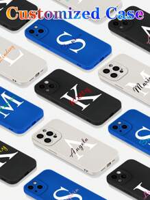 Ốp lưng điện thoại mềm chống sốc nhiều màu sắc, in chữ lồng theo yêu cầu, dành cho các dòng điện thoại A13, A14, A15, A16, A73, A33, A34, A35, A36, S22, S23, S24, S25, S21 Ultra, Phong cách, Nhiều màu sắc, Cổ điển, Dễ thương, Đơn giản, Ngộ nghĩnh, Tùy chỉnh, Cá nhân hóa, Độc đáo, Quà tặng lý tưởng cho nam, Quà tặng lý tưởng cho nữ, Bạn trai, Bạn gái, Gia đình, Bạn bè, Ông bà, Cặp đôi, Cho kỷ niệm, Cho sinh nhật, Lựa chọn theo mùa, Ốp điện thoại 2025, Ốp điện thoại dễ thương, Phiên bản quốc tế, Không phải phiên bản nội địa - Nhiều màu - Xem 3