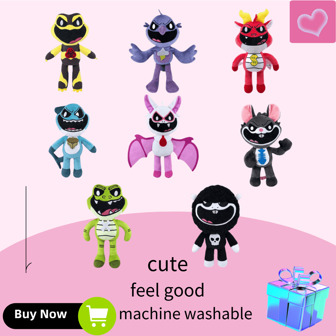 New Adorable Animal Plush Doll Series Including Goat, Mouse, Bat, And Crocodile, Cartoon Ornament Collectible Figures For Teenagers