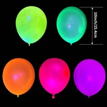 30 piezas de globos neón UV - Decoraciones para fiestas y bodas que brillan en la oscuridad, globos fluorescentes de 10 pulgadas que reaccionan a la luz negra, adecuados para celebraciones de cumpleaños y diversas fiestas