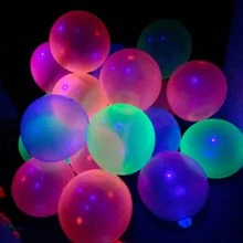 30 piezas de globos neón UV - Decoraciones para fiestas y bodas que brillan en la oscuridad, globos fluorescentes de 10 pulgadas que reaccionan a la luz negra, adecuados para celebraciones de cumpleaños y diversas fiestas