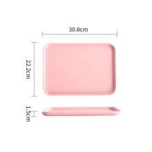 1pc Rectangular Tray, Plastic Serving Plate/Platter For Restaurant, Kindergarten, Home Use, Cup/Tea Tray, Catering, Barbecue, Kitchen Supplies, Available In Small/Medium/Large Size - Multicolor - View 20