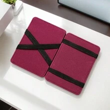 哑光皮革魔术钱包 卡包，短款 韩国创意风格 男士圣诞礼物 旅行必备品 冬季爸爸礼物 男朋友礼物 男士钱包 腕带钱包 手拿包 男士钱包 零钱包 包包 节日感恩节钱包 复古节日必备品 男士包包 夏季复古校园 运动生活 - 彩色 - 查看 3