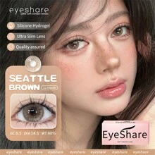 EYESHARE 1副彩色隐形眼镜眼妆放大眼睛美容彩瞳年度使用14.5毫米万圣节服装角色扮演