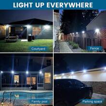 4 Packs Solar Lights Outdoor Waterproof Sensor Wireless Security Lights For Outdoor Decor Garden Fence Yard - Black - View 5