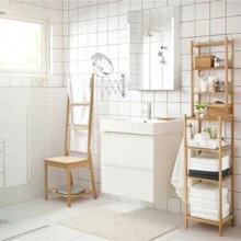 Extendable 1X/5X Vanity Mirror For Women & Men, 360°Swivel Accordion Makeup Mirror, 15 Inch Wall Mounted Double Side Shaving Bathroom Mirror. - Silver - View 4