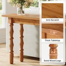 LITTLE TREE 70.9-Inch Extra Long Console Table, Narrow Wood Sofa Table Behind Couch With Solid Wood Legs, Entry Accent Table For Entryway, Foyer, Hallway, Entrance, Living Room