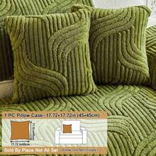 1 件奢华风格高端防滑宠物友好型毛绒沙发套，秋冬新款直线一体式柔软舒适沙发垫 - 彩色 - 查看 37