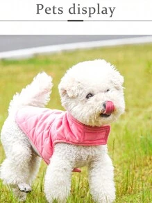 1 pieza Ropa de mascota ajustable para perros pequeños y medianos para otoño/invierno - Rosa - Ver 5