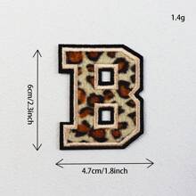 (A-Z) Leopard Letter Patches On Chenille Iron, Alphabet Patches On Alphabet Embroidered Clothing, Dresses, Hats, Jeans, Shoe Bags, DIY Supplies, Leopard,Grandma Mother's Day Gift,Mother's Day