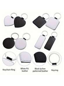 1pc Custom Photo Keychain, Personalised Leather Photo Keychain, Customized Picture Keychain,Birthday Gift, Anniversary Gift, Valentine's Day Gift, Father's Day Gift, Mother's Day Gift - Style a - View 5