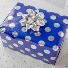 5pcs Elegant Gold Foil Polka Dot Wrapping Paper Roll - Perfect For Weddings, Christmas, Birthdays, Etc. (19.68in * 27.56in)