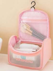 6 件单/双拉链悬挂旅行化妆包套装，便携式洗漱包，用于洗漱用品，适用于沐浴、淋浴、化妆品整理、随身携带、美容存储、海滩、干湿分离、游泳、少女化妆包、护肤包、月经包、防水旅行洗漱包、多功能收纳包 - 多色 - 查看 5