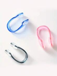 1pc/3pcs Silicone Nose Clip For Swimming, Anti-Leak Design Nose Clip For Professional Training, Adults, Beach Essentials, Beach Accessories, Pool Float