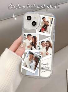 Funda de teléfono personalizada, linda y sexy, adecuada para la vida diaria, amigos, paisajes, playa, mascotas, compatible con iPhone 11 Pro/13 Pro/15 Pro Max, XR, 13, 15, 16 Pro Max, cubierta protectora suave y transparente de TPU, selección de temporada, 2025phonecase - transparente - Ver 5