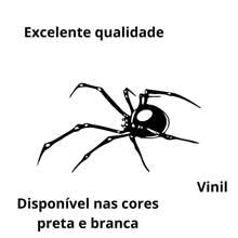 Adesivo aranha caminhão carro tanque de moto sticker/tuning - Preto - Visão 3