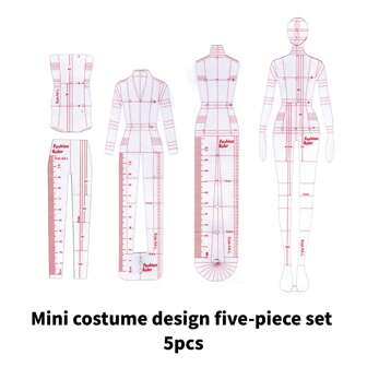 Women's Clothing Design Human Body Fashion Dynamic Diagram Ruler Hand-Painted Model Effect Diagram Template