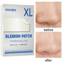 15pcs Large Size Hydrogel Face Skin Coverage Patches - Gentle, Low Allergenic, Fragrance-Free, Suitable For All Skin Types, Combination Skin And Sensitive Skin - Cleansing Effect - Clear - View 4