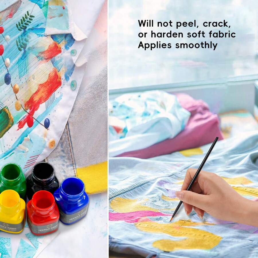 Peinture acrylique professionnelle niveau artiste de Xin Bowen, 6 couleurs de 30 ml, pigment de