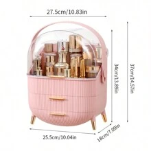 1pc Hộp đựng đồ trang điểm chống bụi để bàn, hộp đựng đồ trang điểm, hộp đựng ngăn kéo đựng sản phẩm làm đẹp, đồ chăm sóc da, phụ kiện mỹ phẩm - Nhiều màu - Xem 10