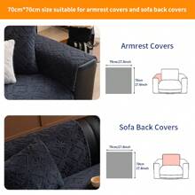 1pc Cream-Colored Plush Sofa Cover, Non-Slip Sofa Pad For Home Use In Autumn/Winter, Pet-Friendly Sofa Protector, Suitable For Bedroom, Living Room, Office, Home Decor