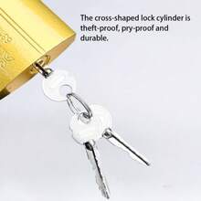 Multi-Functional Cross Padlock, Home Anti-Theft Iron Lock With Multiple Keys, Universal Lock Set For Doors, Cabinets, Drawers, Hardware Accessories
