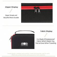 porseejie Estuche rígido portátil y resistente al agua DJI Neo para accesorios del drone DJI Neo, bolsa de transporte para la escuela, la universidad y electrónicos, baterías portátiles, cargadores, estuches para auriculares, organizador de cables, estuches para cámaras digitales, bolsas para cámaras Cannon - Negro - Ver 9