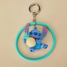 Miniso Stitch Series Cartoon Cute Lovely Stitch Keychain For Handbag, Purse, Schoolbag, Backpack, Car Keys Decorations (Green) - Green - View 3